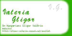 valeria gligor business card